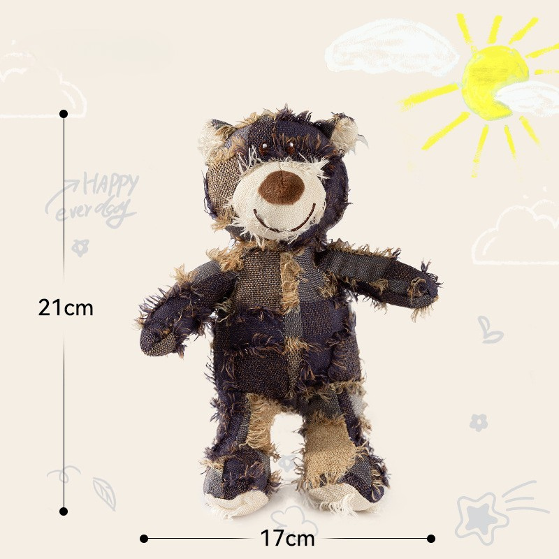 Interactive Beggar Bear Dog Toy - Fun Sound for Playtime!