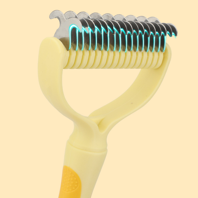 Pet Grooming Tool: Detangling Brush for Easy Fur Removal