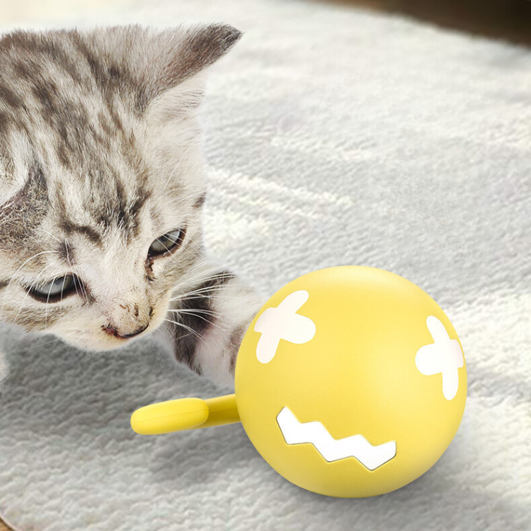 Interactive Self-Rolling Cat Toy for Engaging Playtime
