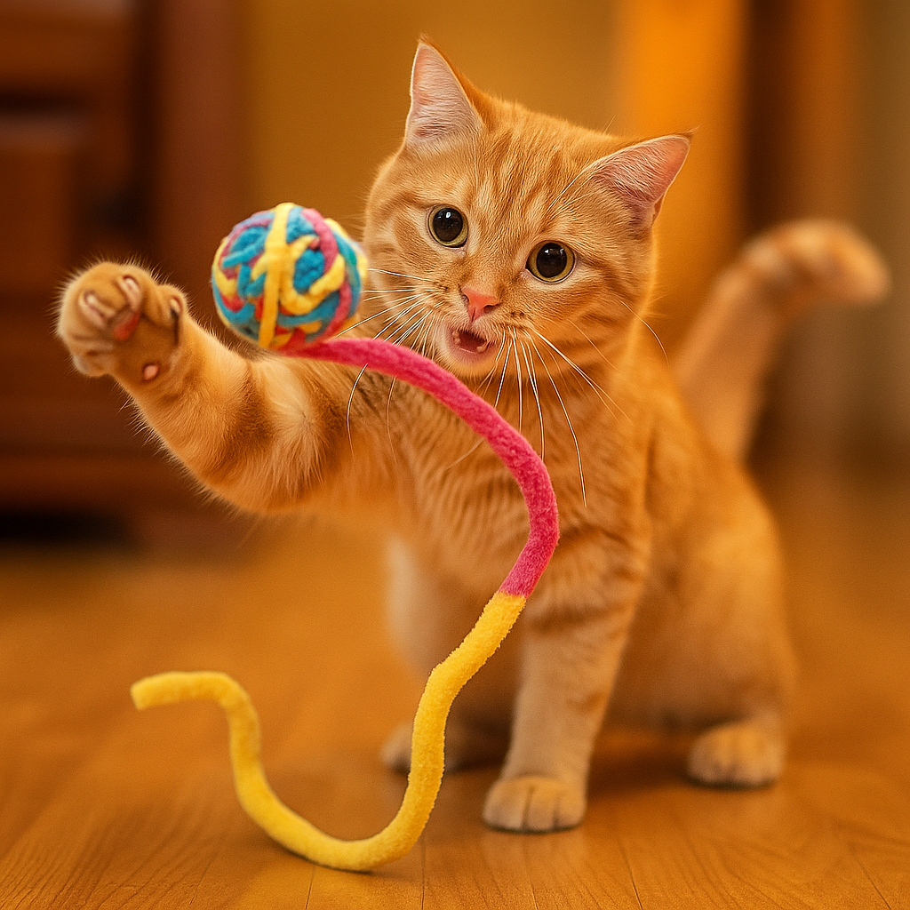 Interactive Cat Toy Yarn Balls with Bells for Endless Fun