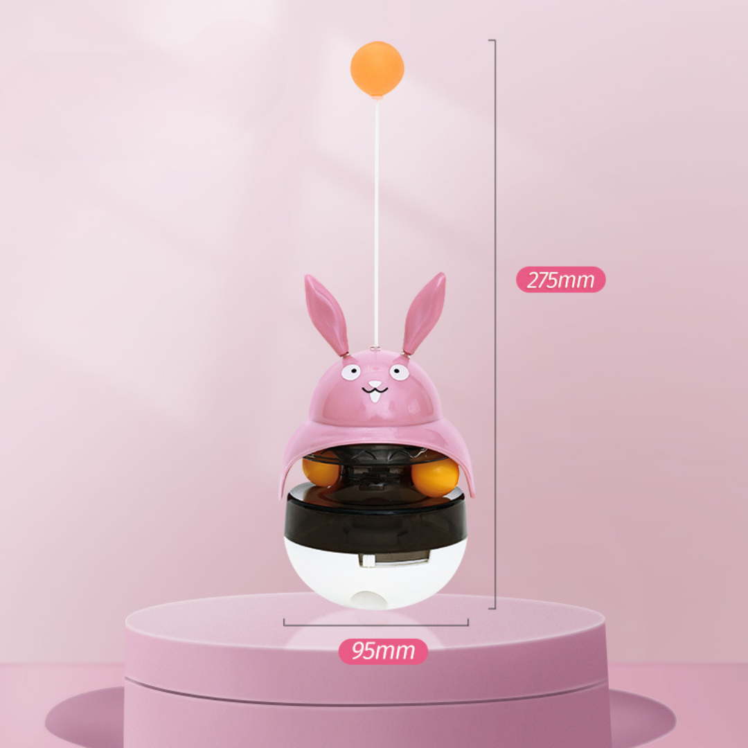 Interactive Cat Toy Tumbler Ball for Treat Dispensing Fun