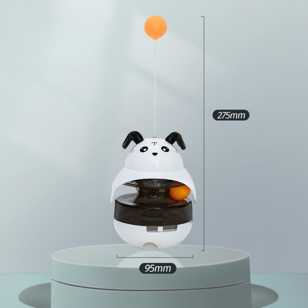 Interactive Cat Toy Tumbler Ball for Treat Dispensing Fun