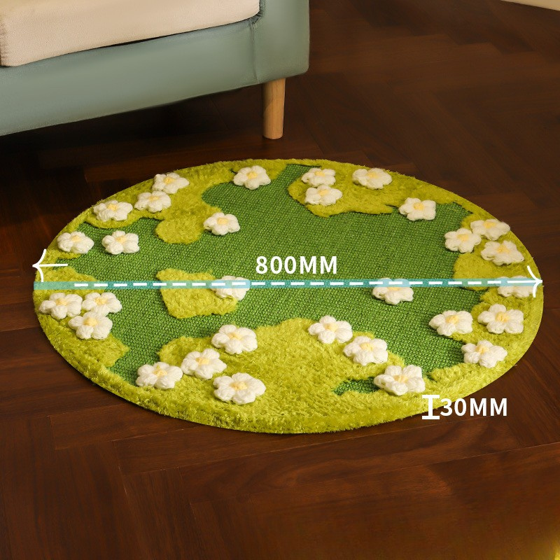 Durable Cat Toy: Flower Sisal Scratcher Mat for Fun Playtime