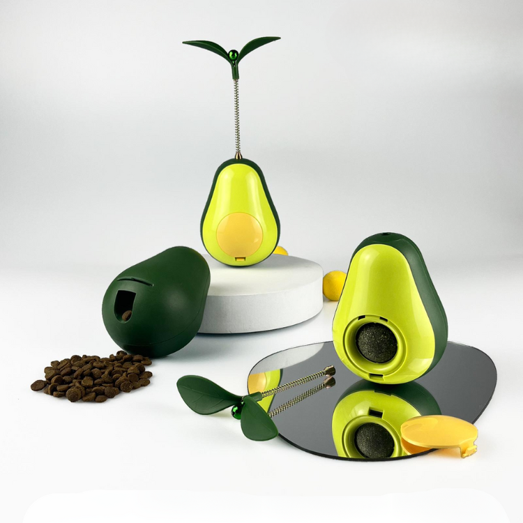 Interactive Avocado Cat Toy with Catnip for Endless Fun