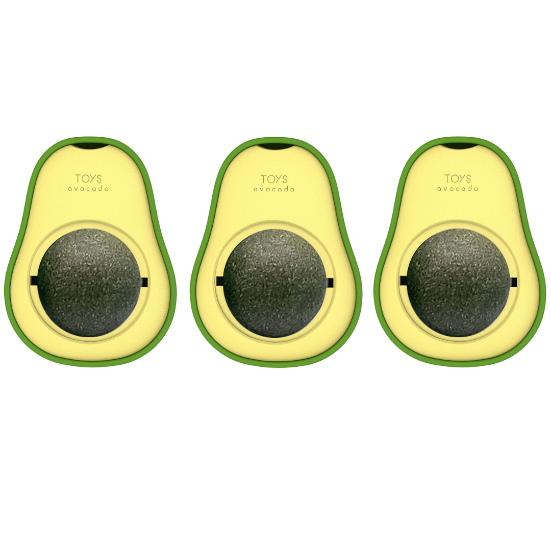 Interactive Avocado Cat Toys with Catnip for Fun Playtime