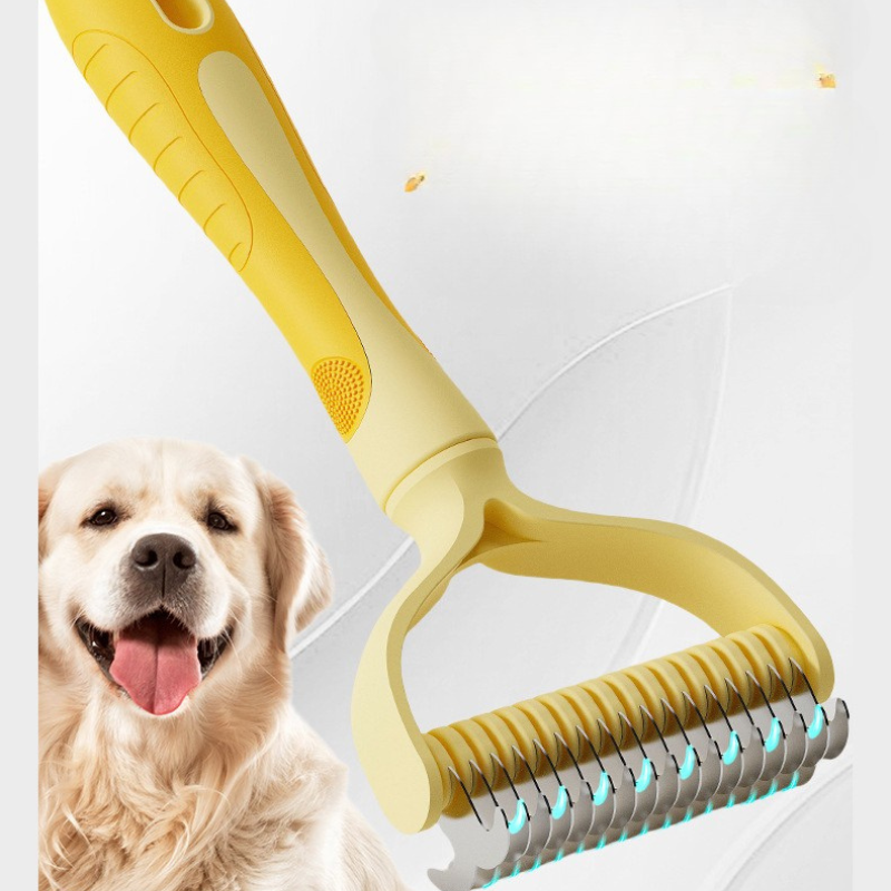 Pet Grooming Tool: Detangling Brush for Easy Fur Removal