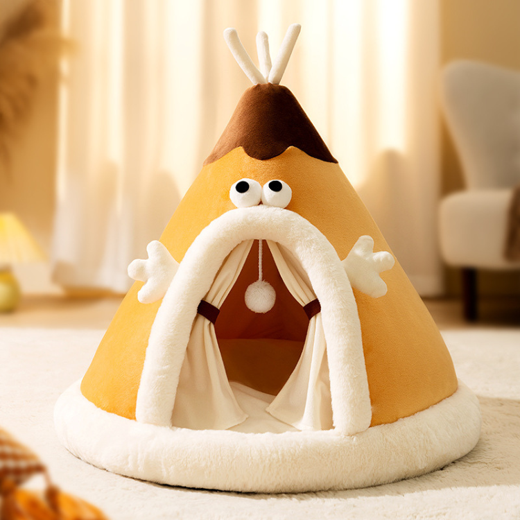 Cozy Tent Cat Bed & Small Dog House - Snug & Stylish Retreat