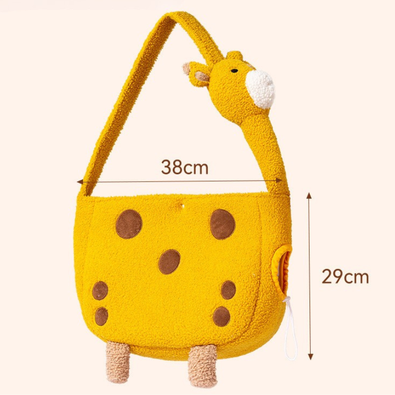 Giraffe Cat Carrier Bag - Fun & Soft Pet Accessory