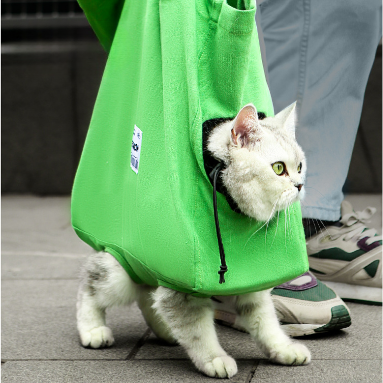 Durable Cat Canvas Tote Bag for Easy Travel & Walking