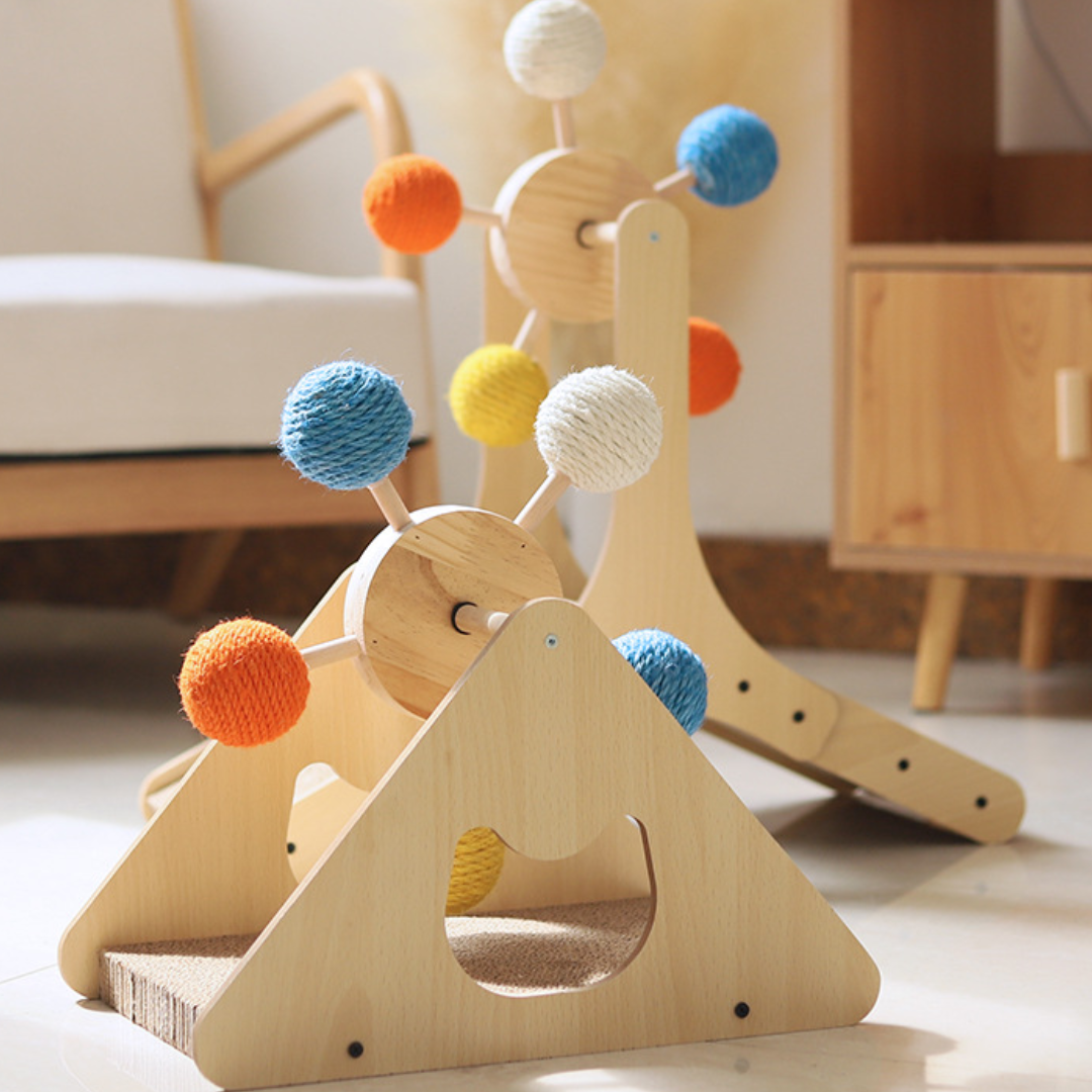 Interactive Cat Toy: Fun Ferris Wheel Scratcher for Cats