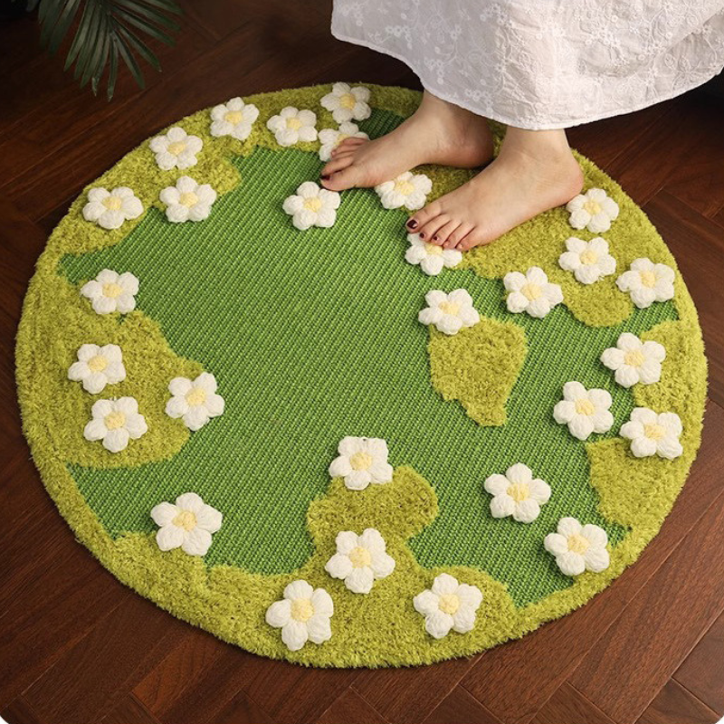 Durable Cat Toy: Flower Sisal Scratcher Mat for Fun Playtime