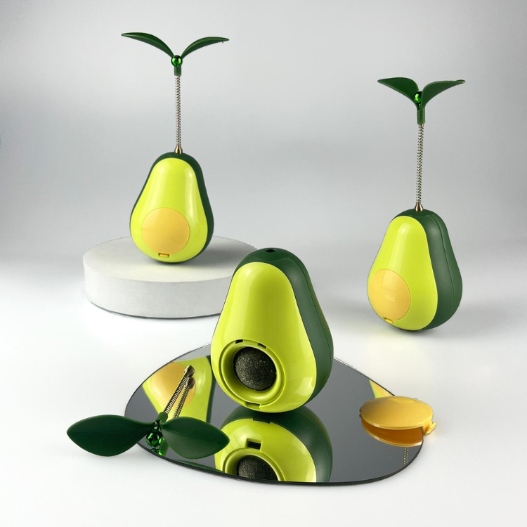 Interactive Avocado Cat Toy with Catnip for Endless Fun
