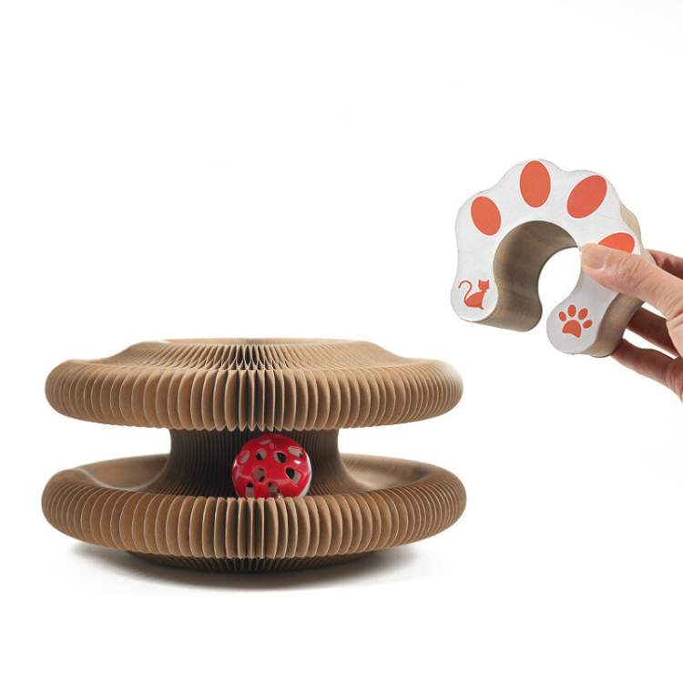 Interactive Cat Toy Scratching Board with Bell for Fun Play