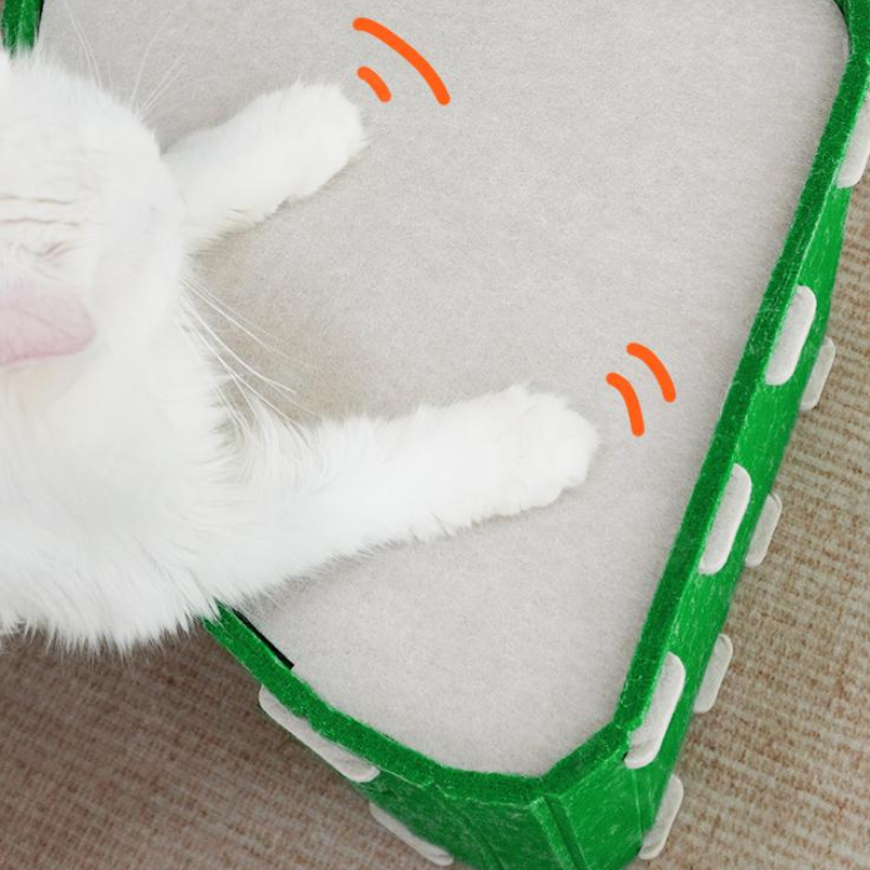 Stackable Felt Cat Bed Tree House - Cozy & Interactive Pet Accessory