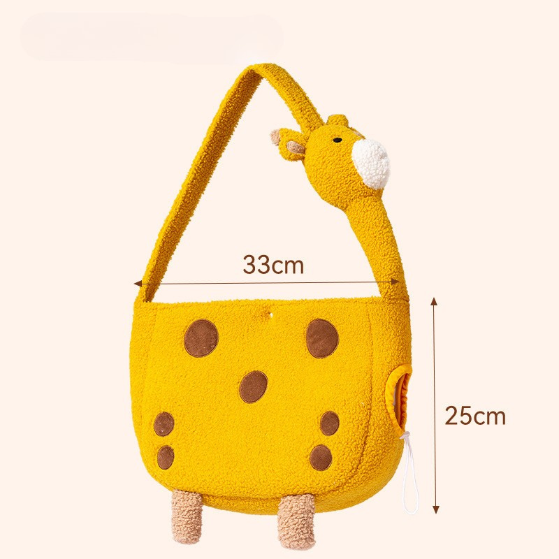 Giraffe Cat Carrier Bag - Fun & Soft Pet Accessory