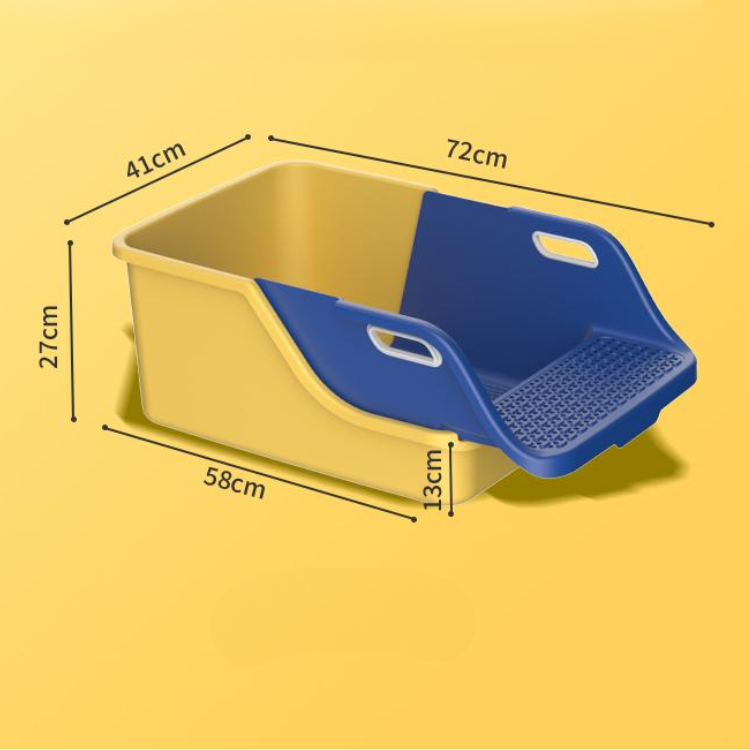 Spacious Cat Litter Box - Easy Clean & Odor Control