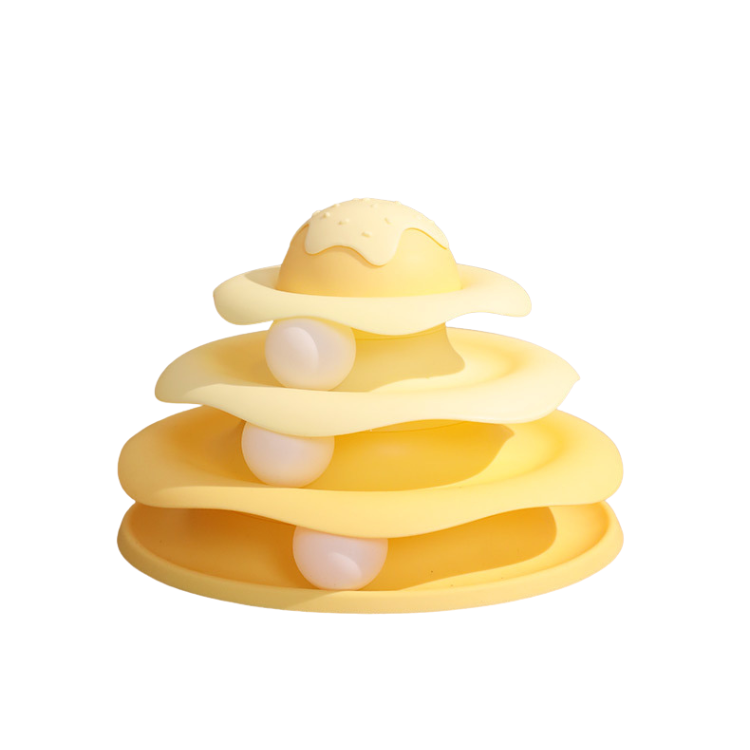Interactive Multi-Layer Cat Toy Ball Track for Kittens