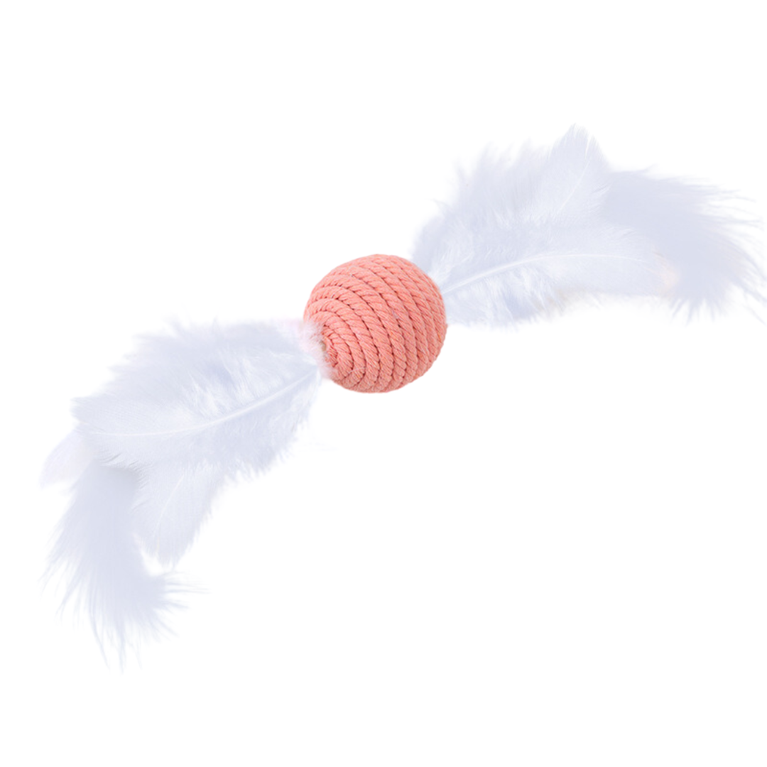 Interactive Cat Toy: Feather Rope with Sound for Endless Fun