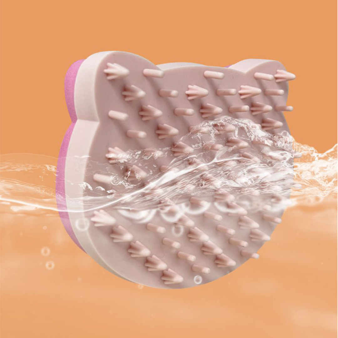 Pet Grooming Tool: Silicone Brush for Easy Hair Removal