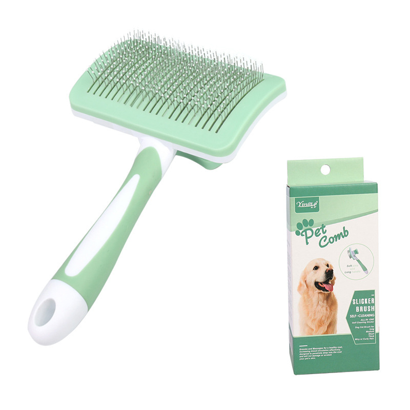 Curved Pet Grooming Tool for Effortless Shedding Control