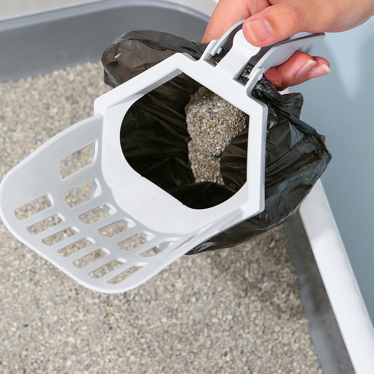 Durable Cat Litter Scoop with Convenient Storage