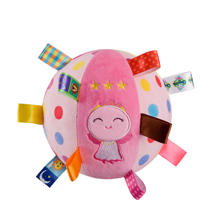 Interactive Dog Plush Ball Bell Toy - Fun & Durable Playtime!