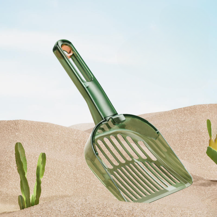 2-in-1 Clear Cat Litter Scoop - Durable & Easy to Use