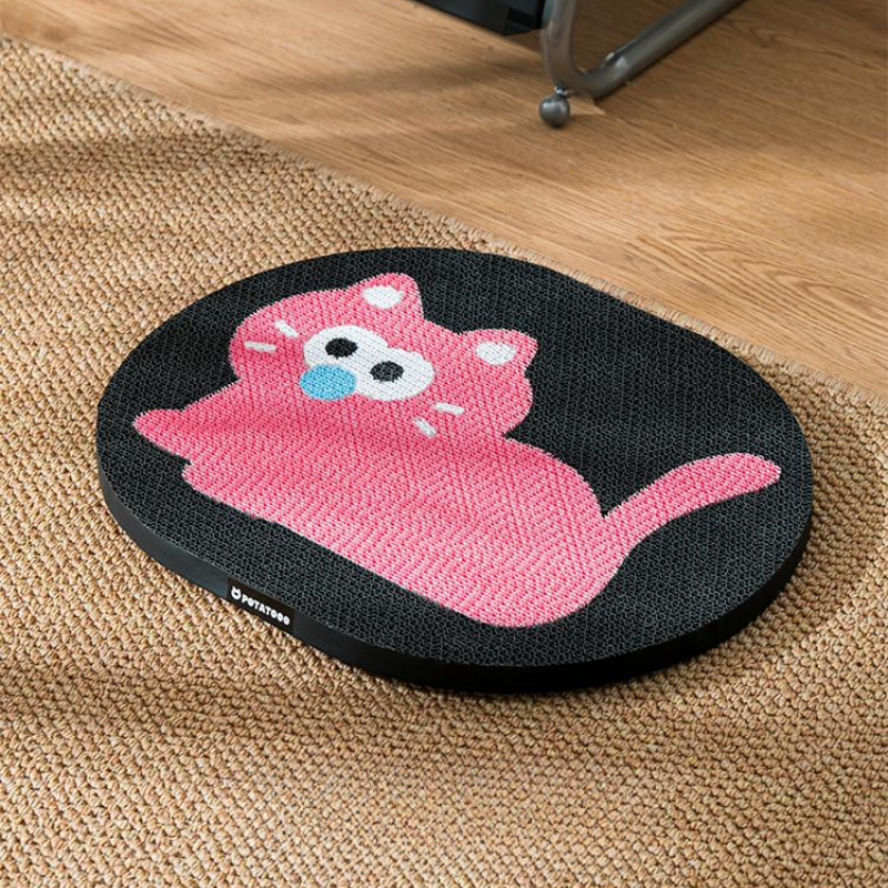 Durable Wall-Mounted Cat Scratching Board - Space-Saving Fun