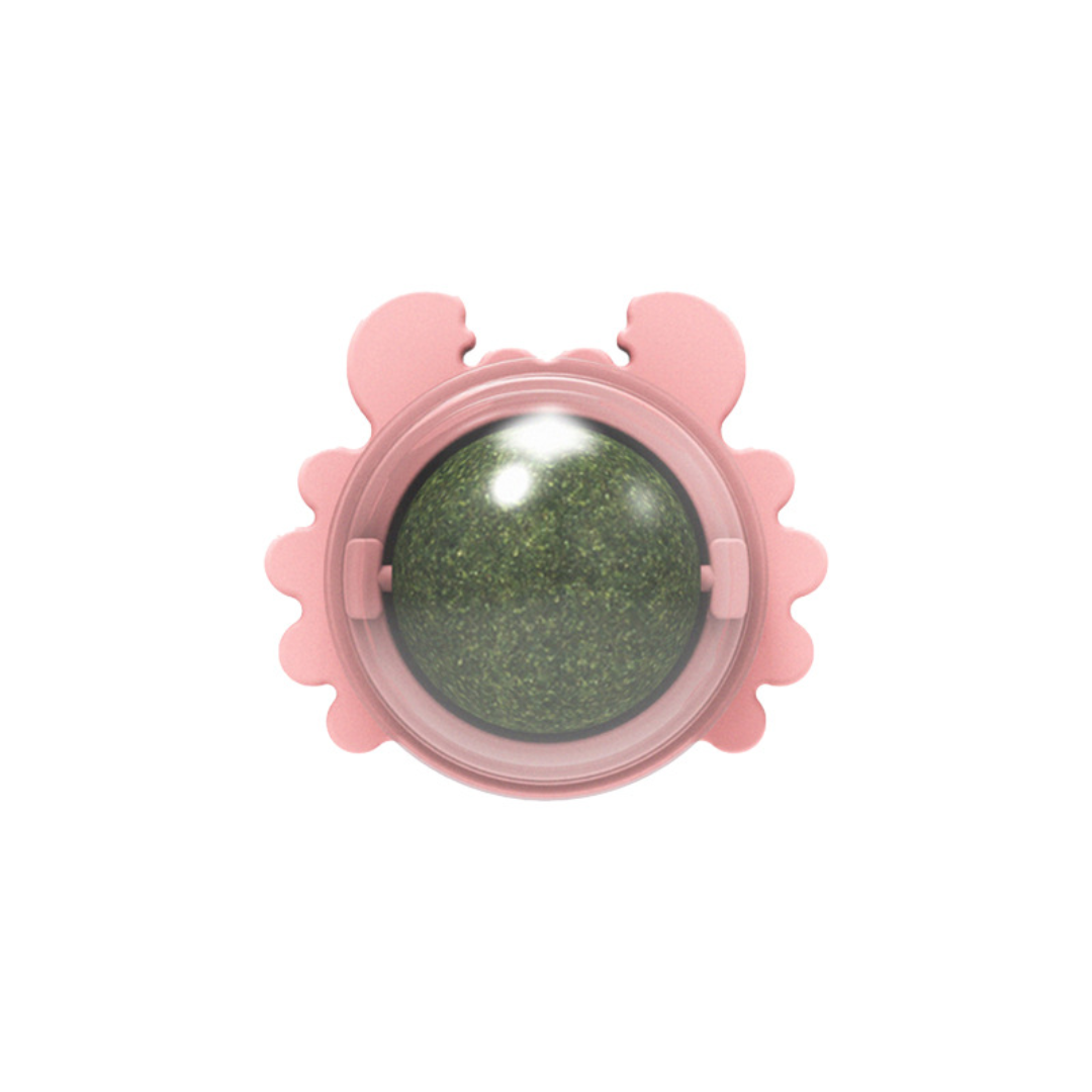 Interactive Crab Cat Toy: Rotating Catnip Treats Ball