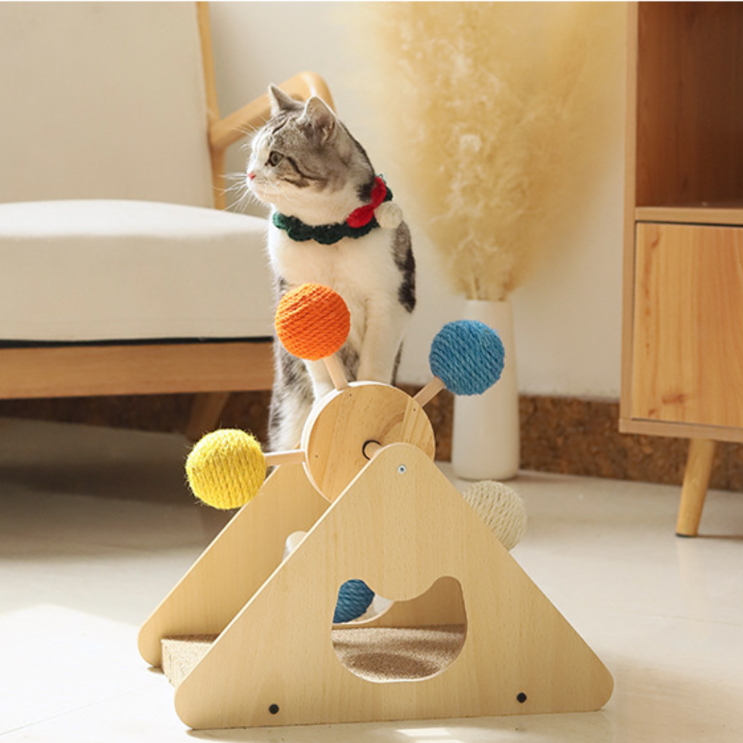 Interactive Cat Toy: Fun Ferris Wheel Scratcher for Cats