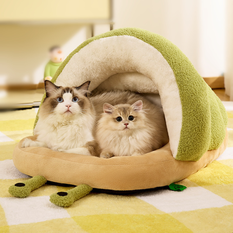 Cozy Snail-Shaped Pet Bed: Soft & Comfortable for Cats & Dogs