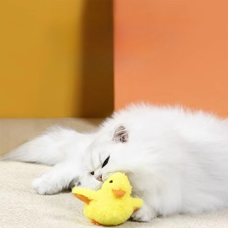 Interactive Soft Duck Cat Toy for Endless Fun