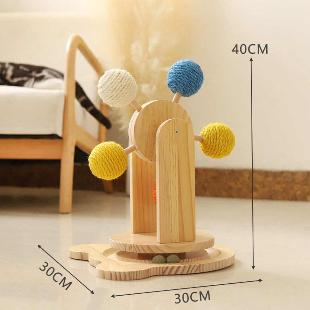 Interactive Cat Toy: Fun Ferris Wheel Scratcher for Cats
