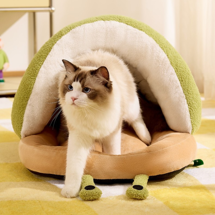 Cozy Snail-Shaped Pet Bed: Soft & Comfortable for Cats & Dogs
