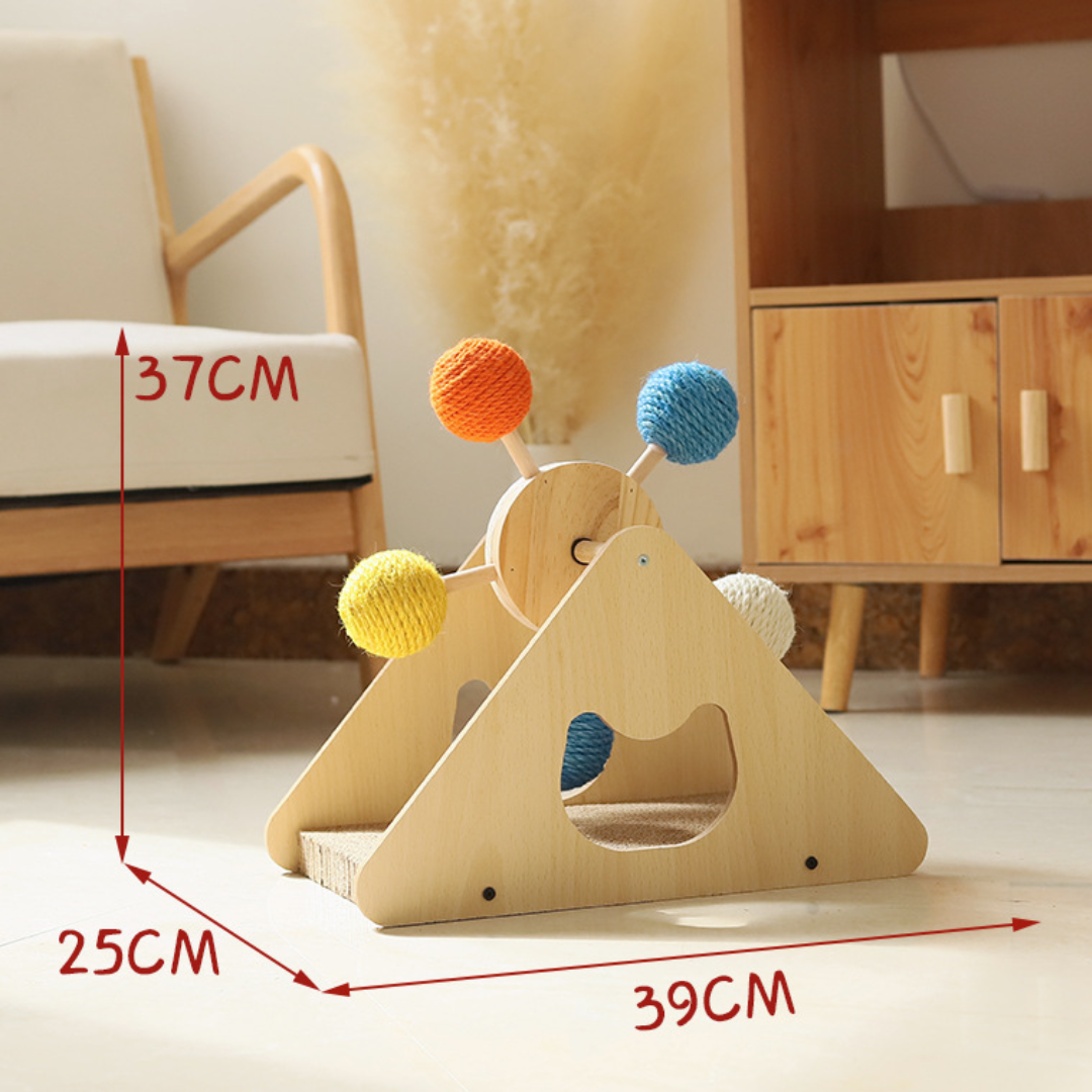 Interactive Cat Toy: Fun Ferris Wheel Scratcher for Cats