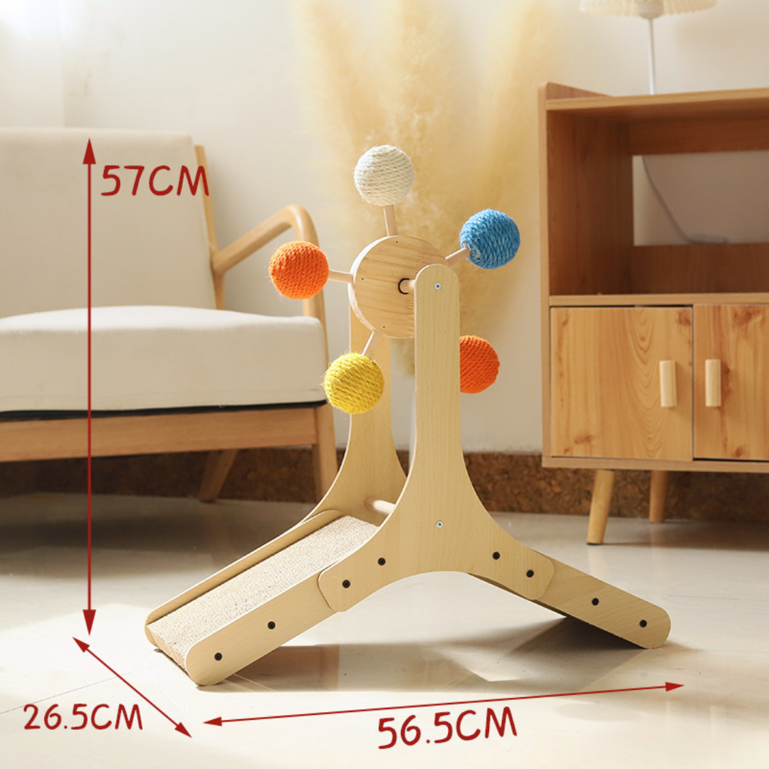 Interactive Cat Toy: Fun Ferris Wheel Scratcher for Cats