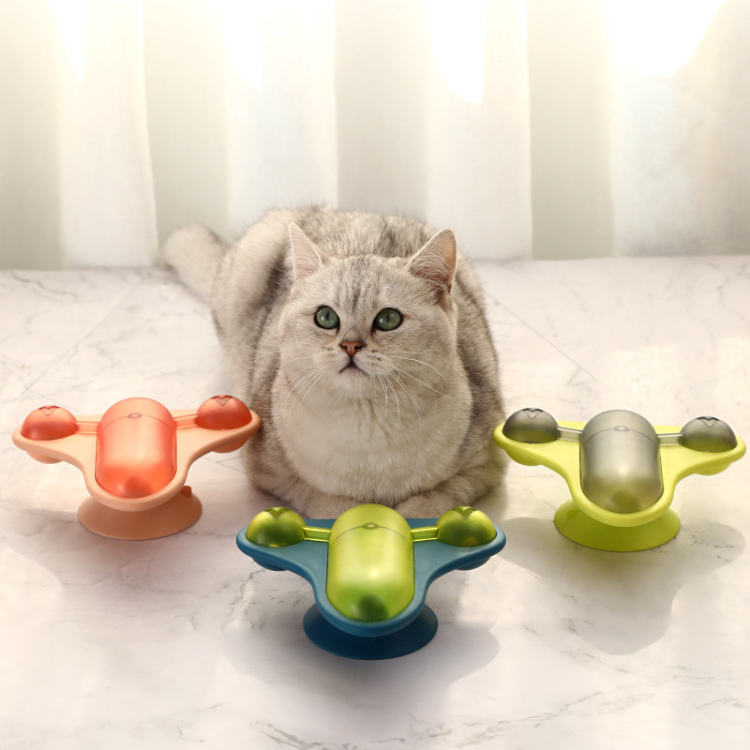 Interactive Dog Toy: Tumbler Windmill Treat Dispenser