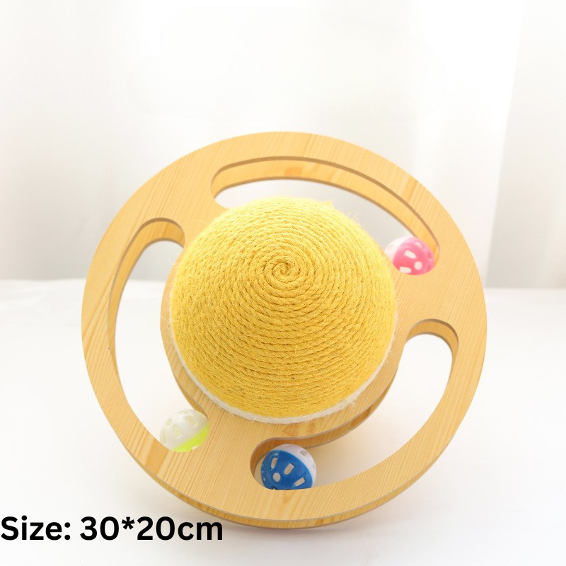Interactive Cat Toy: Rolling Scratching Ball for Fun Play
