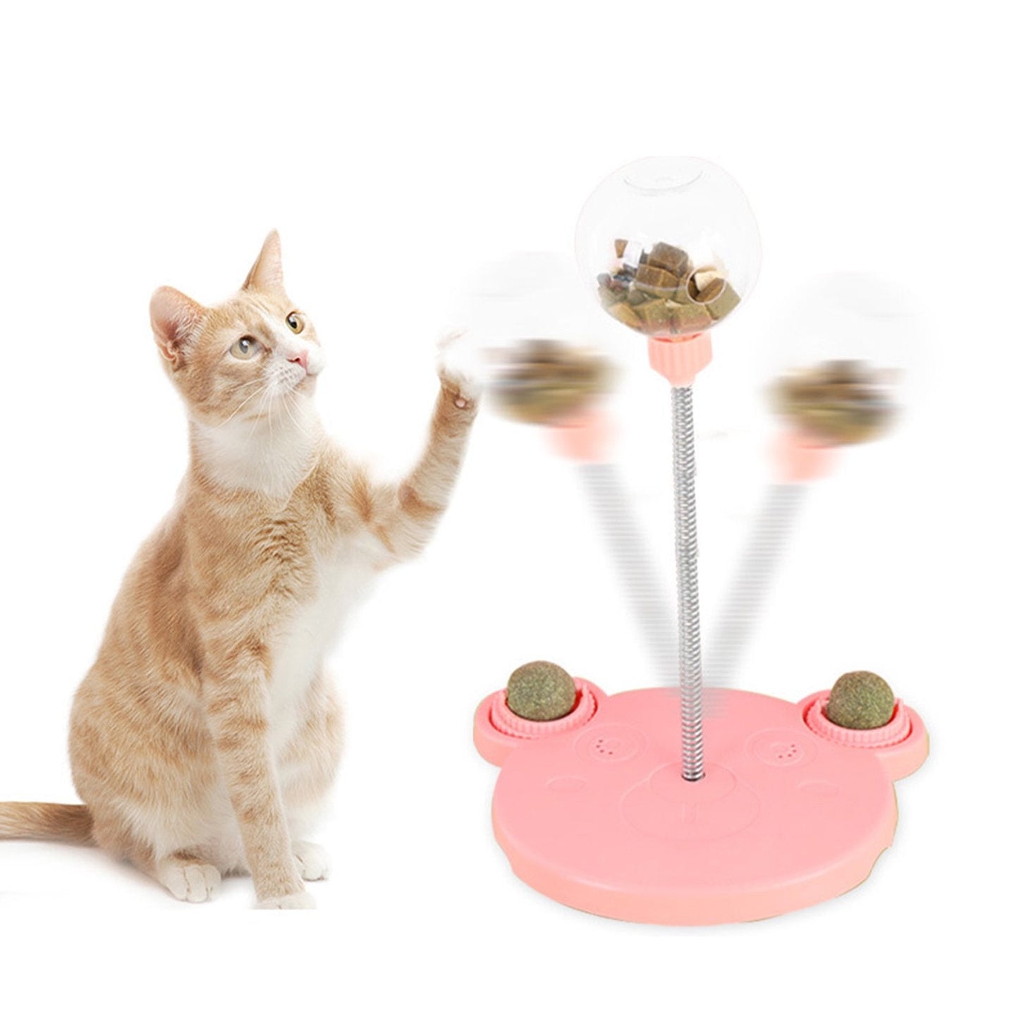 Interactive Leaking Treats Ball Cat Toy for Fun Playtime