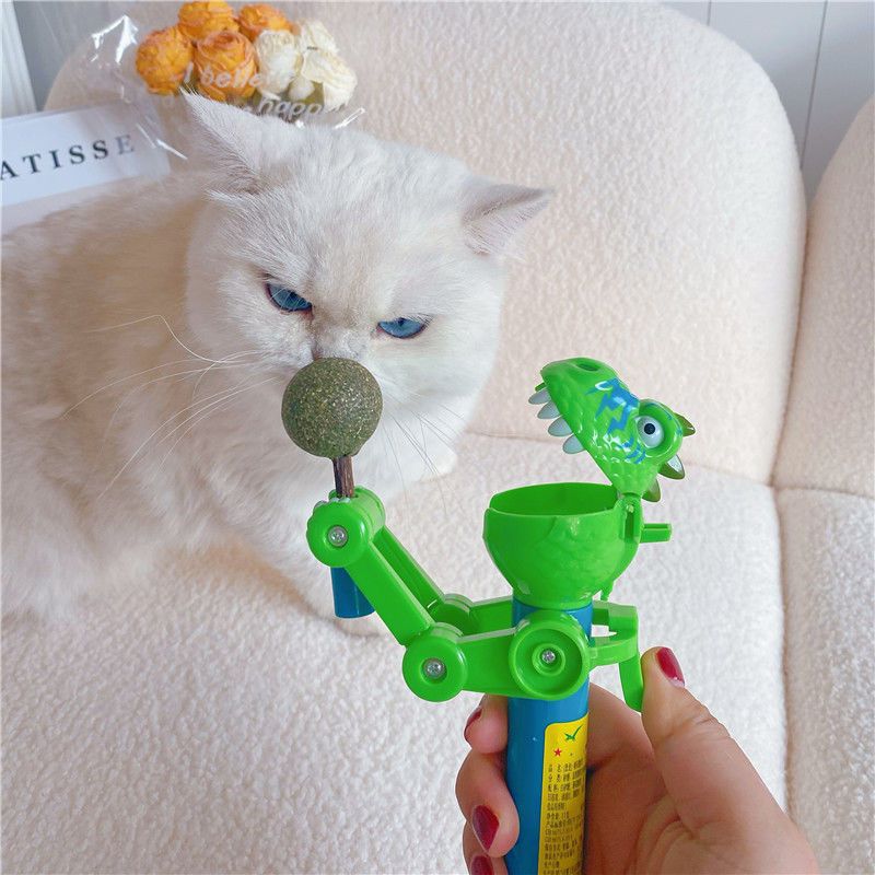 Interactive Dinosaur Cat Toy with Catnip for Endless Fun