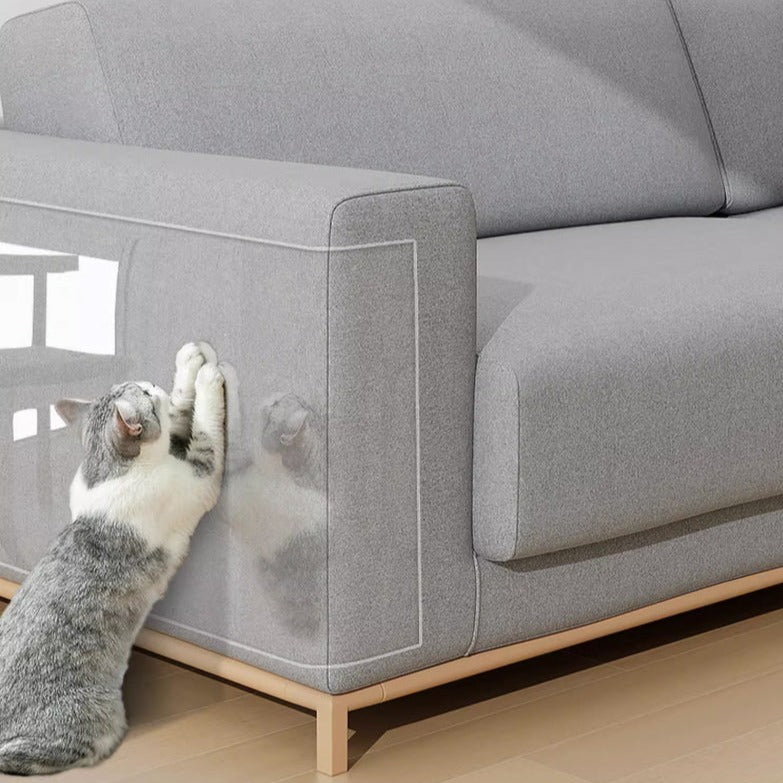 Durable Cat Couch Protector - Anti-Scratch & Transparent Design