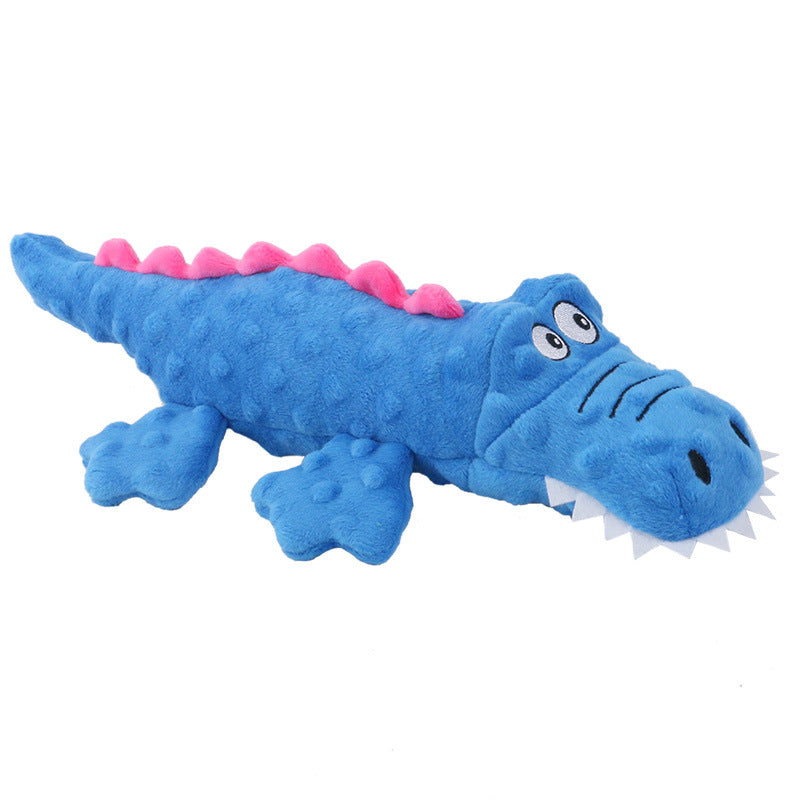 Interactive Crocodile Dog Toy with Squeaky Crinkle Fun
