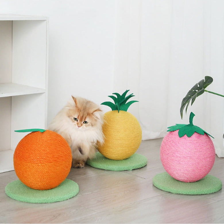 Durable Sisal Ball Cat Toy for Fun Scratching & Play
