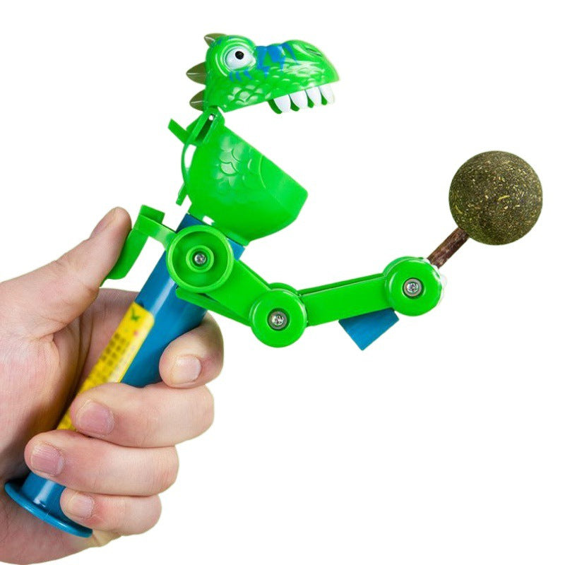 Interactive Dinosaur Cat Toy with Catnip for Endless Fun