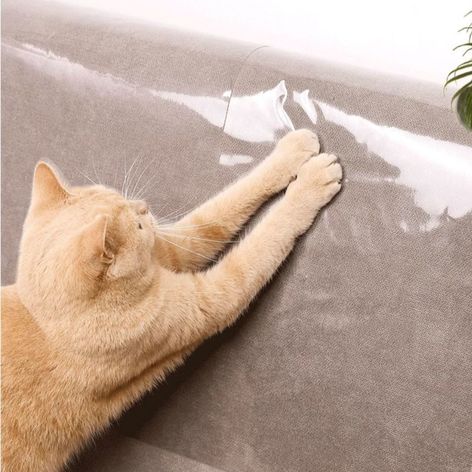 Durable Cat Couch Protector - Anti-Scratch & Transparent Design