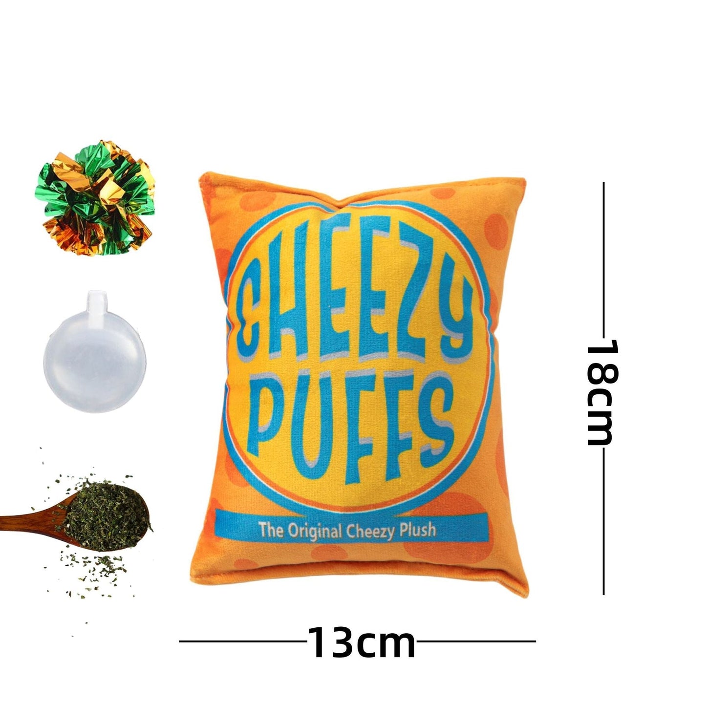 Interactive Dog Toy: Crinkle Paper Squeaky Potato Chips
