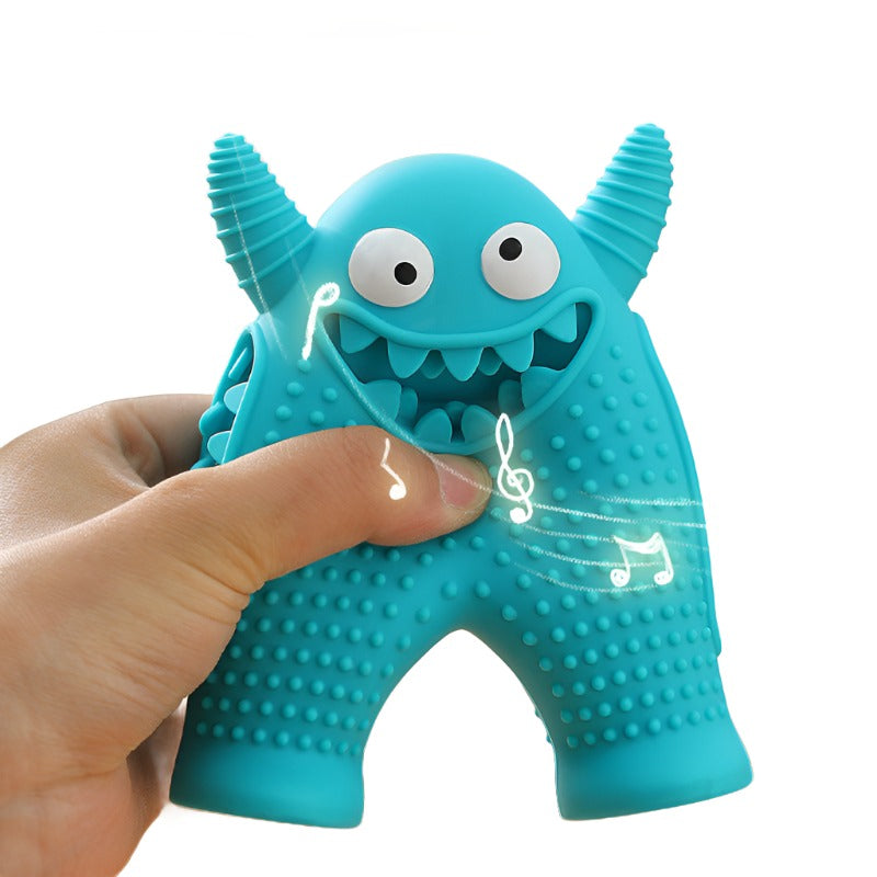 Durable Dog Toy: Fun Monster Sound Chew for Teething