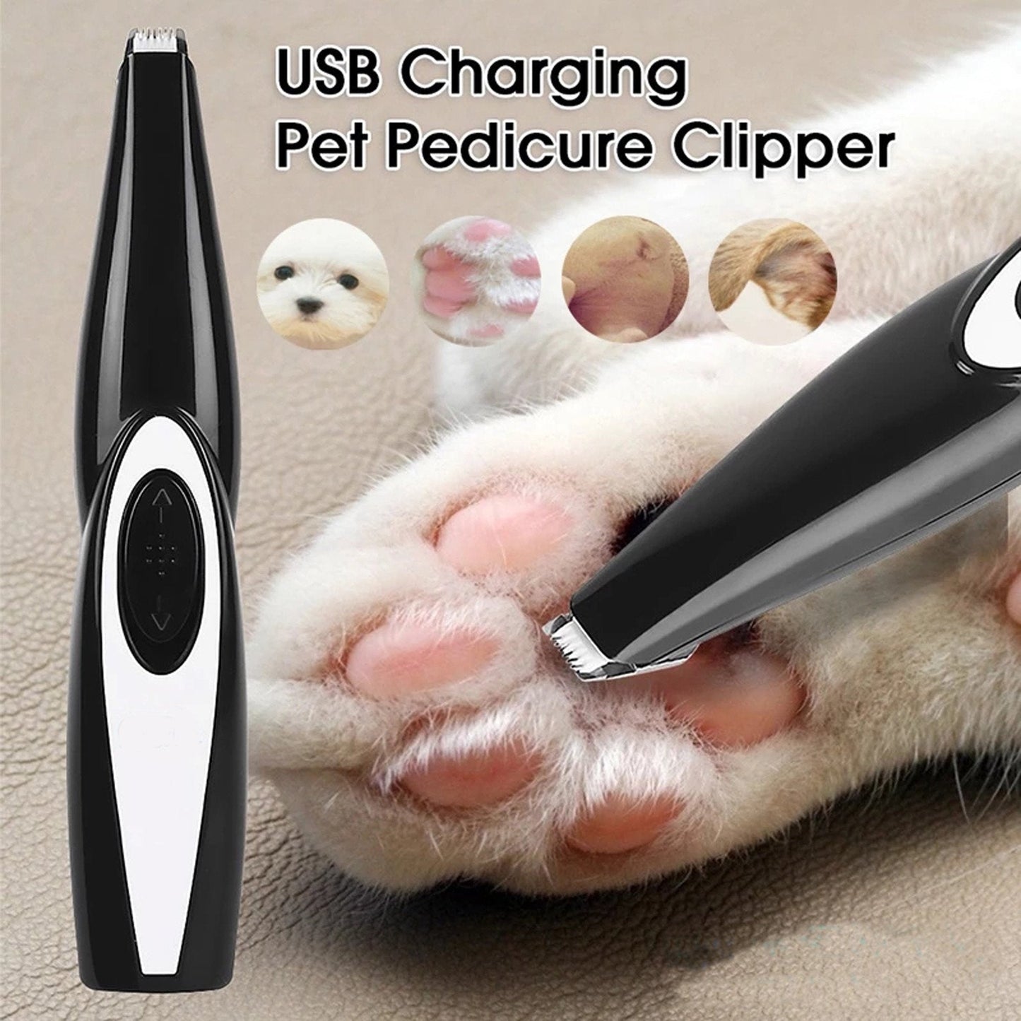 Rechargeable Pet Grooming Tool for Effortless Trimming