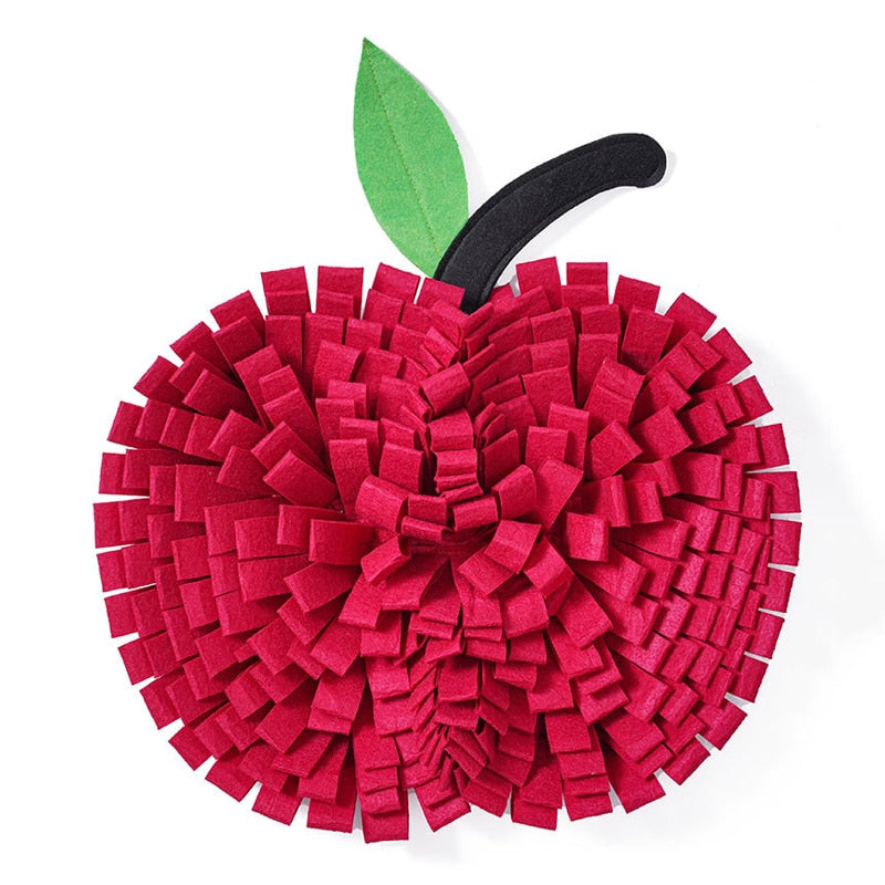 Interactive Fruit Fleece Dog Snuffle Mat for Engaging Play