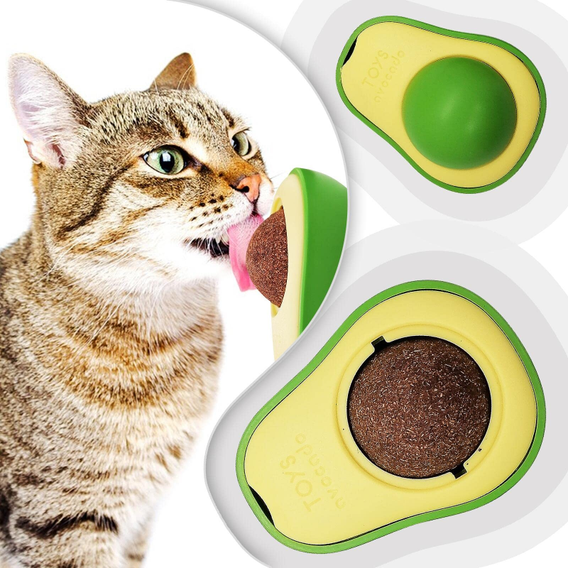 Interactive Avocado Cat Toys with Catnip for Fun Playtime
